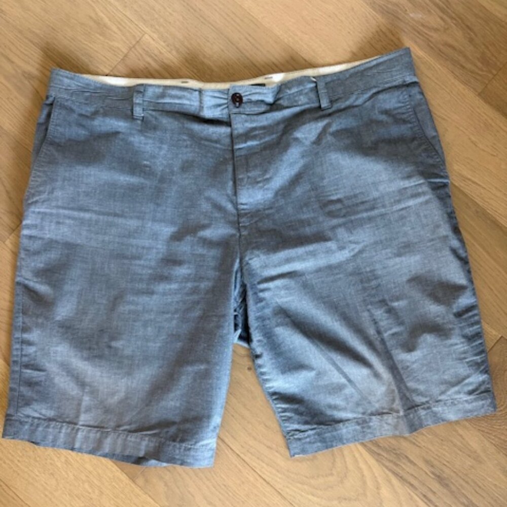Dockers Linen-Look Shorts Medium Blue Size 42
